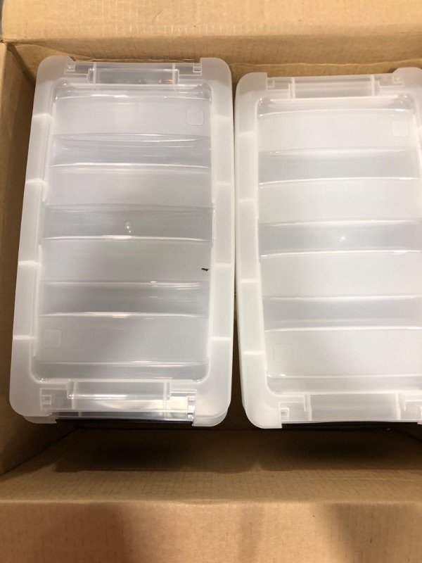 Photo 1 of 10 pk of small plastic storage containers
