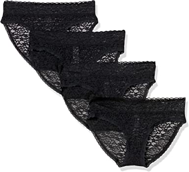 Photo 1 of Amazon Essentials Women's Lace Stretch Bikini Brief Underwear, Pack of 4
sizeXL