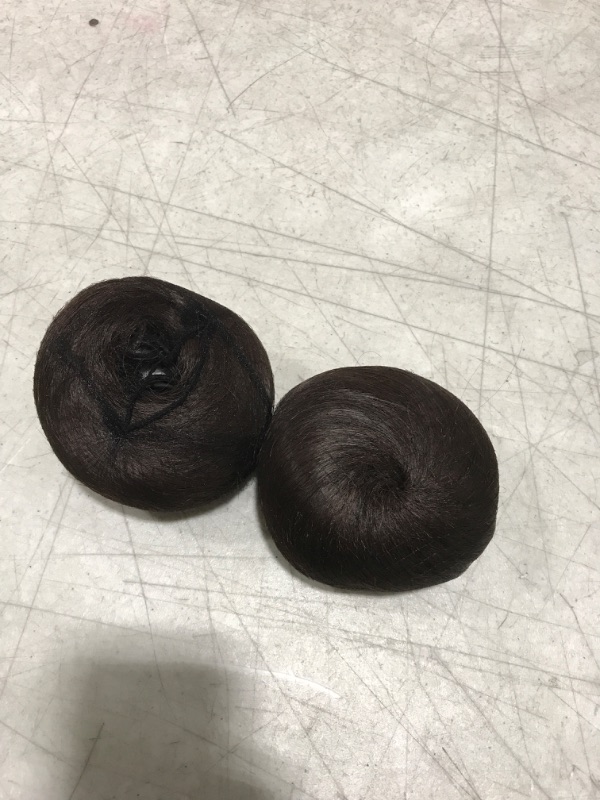 Photo 2 of 2PCS Hair Buns Hair piece Fake Bun Extension Features 4 IN In Diameter Donut Wig Hair Extension For Women&Grils Hairpiece Ballerina Knoten Donut Bun Topknot Scrunchie (2/33)