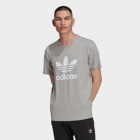 Photo 1 of adidas Originals Men's Adicolor Classics Trefoil T-Shirt Small  Grey Heather/White