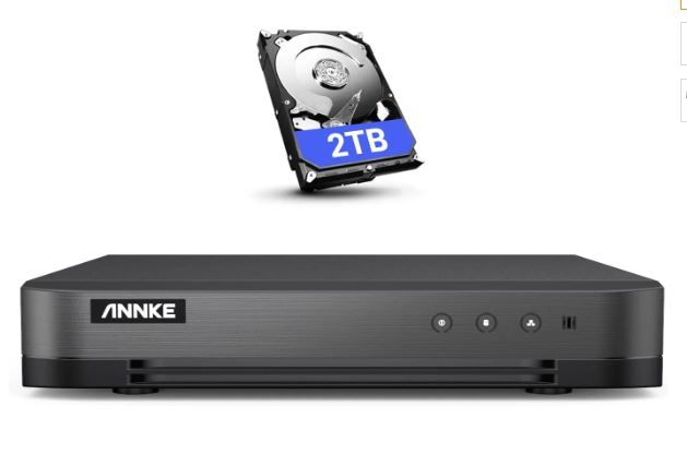 Photo 1 of ANNKE 16CH 1080P Lite Hybrid 5-in-1(TVI/AHD/CVI/CVBS/IPC ) CCTV DVR, H.265+ Security 16 Channel Surveillance DVR Recorder with 2 TB Hard Drive, Easy Remote Access, Motion Detection & Emile Alerts