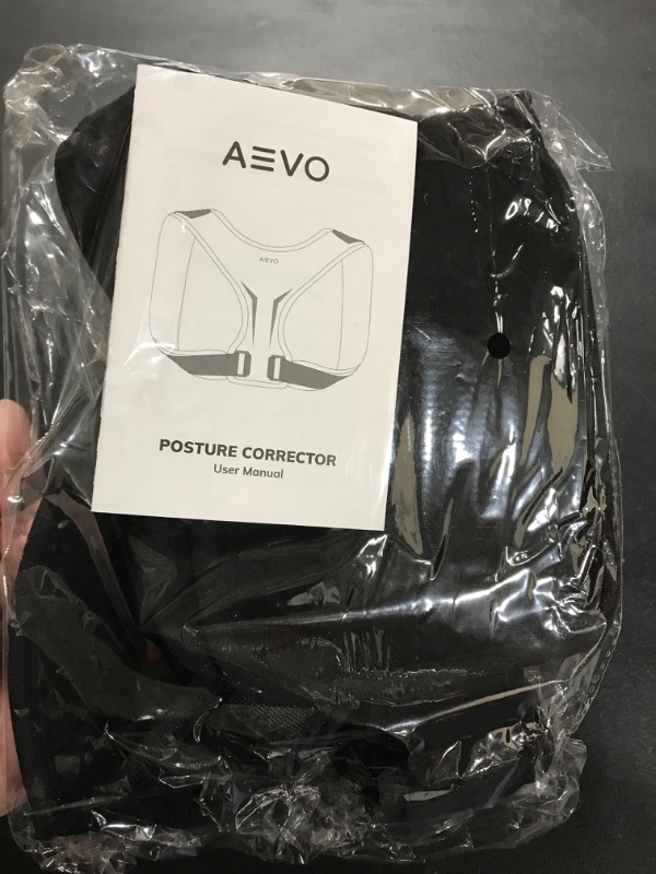 Photo 2 of AEVO Compact Posture Corrector for Men and Women, Adjustable Upper Back Brace for Clavicle Support, Neck, Shoulder, and Back Pain Relief, Invisible Comfortable Back Straightener, L Large (Pack of 1)