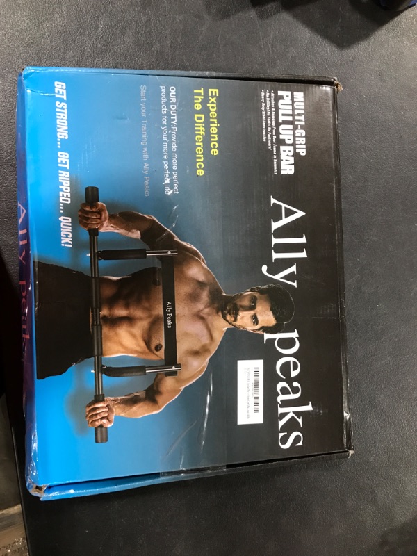 Photo 1 of Ally Peaks Pull Up Bar for Doorway | Thickened Steel Max Limit 440 lbs Upper Body Fitness Workout Bar| Multi-Grip Strength for Doorway | Indoor Chin-Up Bar Fitness Trainer for Home Gym Portable silver1