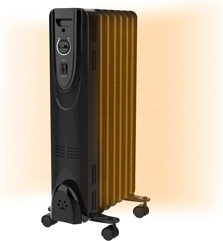 Photo 1 of  Quiet Electric Heater with 3 Heat Settings, Adjustable Thermostat, Overheat & Tip-Over Protection, 