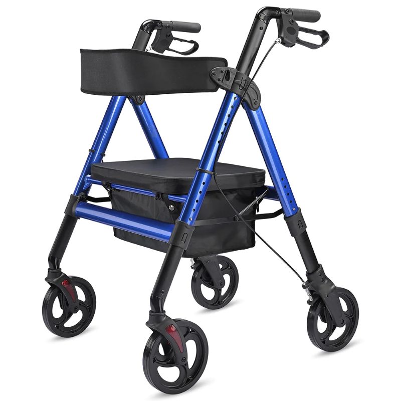 Photo 1 of  Rollator Walker with Seat Backrest 8" Casters 450lbs Capacity