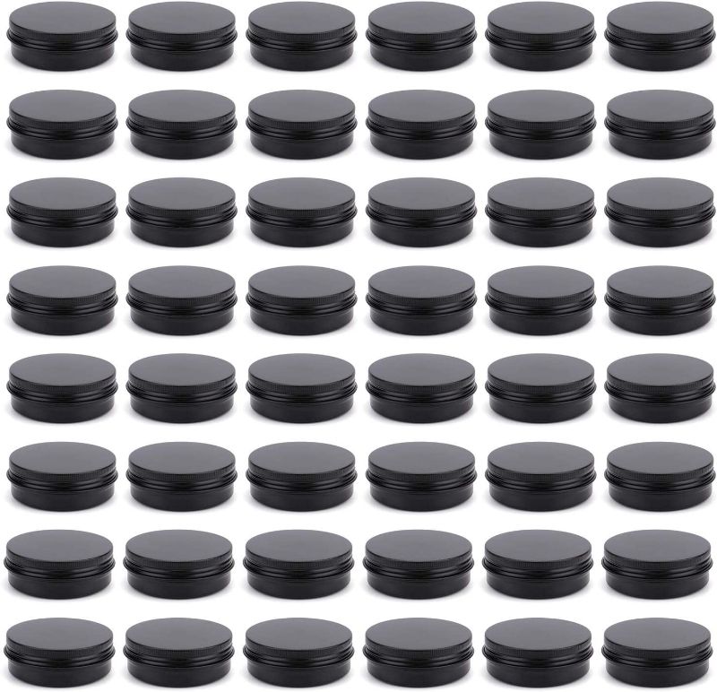 Photo 1 of  48 Pack 2 oz Round Lip Balm Tin Cans -