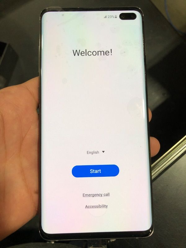 Photo 1 of **for parts only** samsung galaxy s10 plus (software malfunction, phone continuously reboots) 