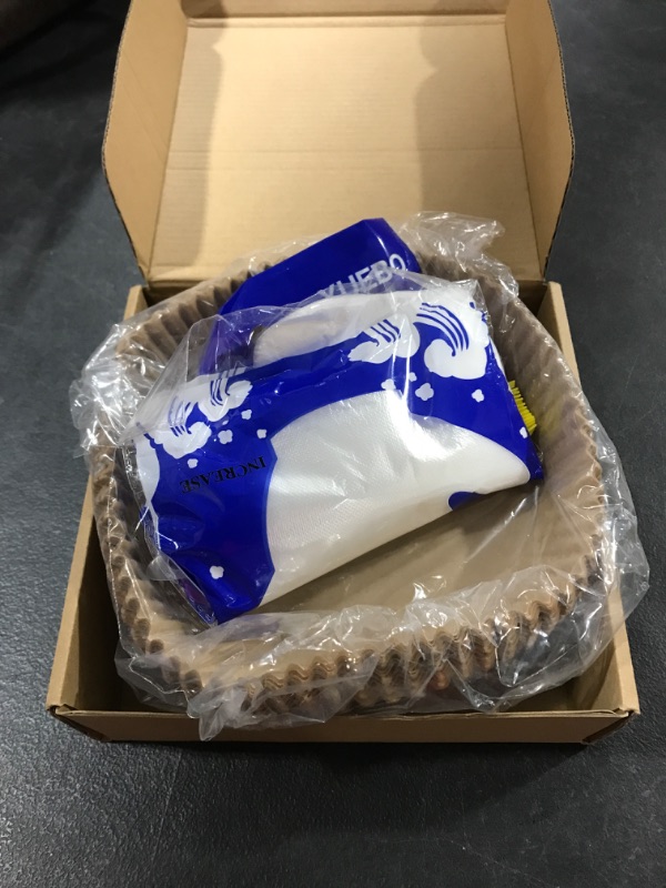Photo 1 of Air Fryer Disposable Paper Liner, 7.9*6.3inch Non-stick Disposable Air Fryer Liners, Baking Paper for Air Fryer Oil-proof (100Pcs-6.3inch, Natural)
