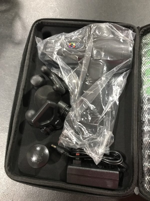 Photo 1 of Manhattan Wellness Group Massage Gun Deep Tissue,Muscle Massage Gun for Athlete with 6 Heads, Massage Gun for Pain Relief, 30 Speed High-Intensity Vibration Rechargeable, Touch LCD Display | Black