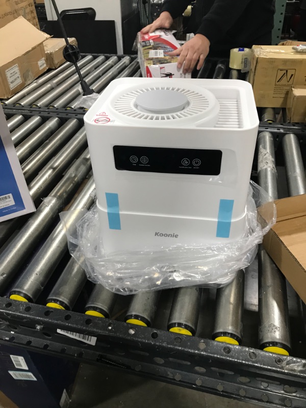 Photo 2 of 5L Evaporative Humidifiers for Bedroom, No Mist Humidifiers for Baby, Washable Filter, Consistent Humidity with 2 Speeds, Quiet Top Fill Humidifiers for Large Room with Auto Shutoff and Digital Display