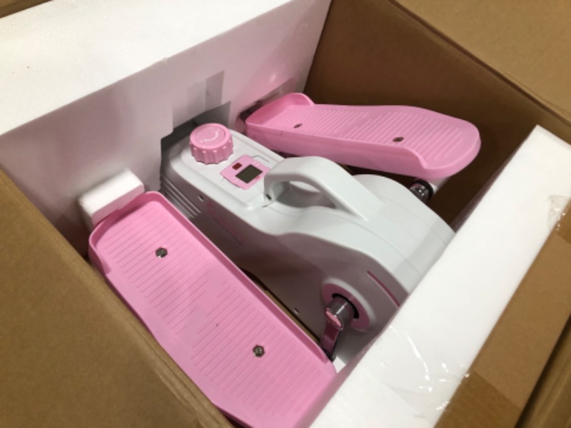 Photo 2 of  Sunny Health & Fitness Pink Under Desk Elliptical Machine - P2030 