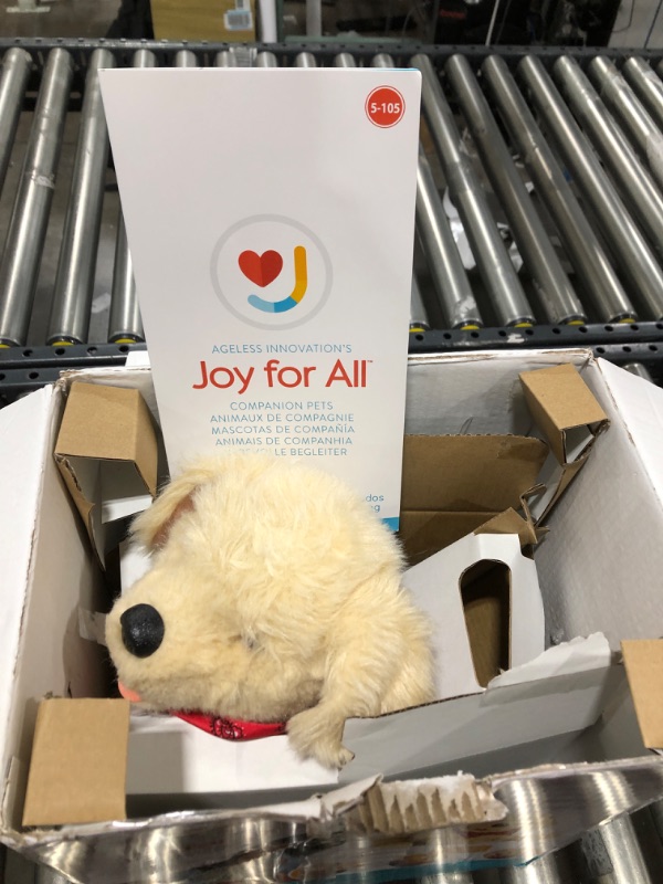 Photo 2 of  Joy for All Companion Pets A91085L00 Companion Pet Golden Pup with 5 Languages on Box 