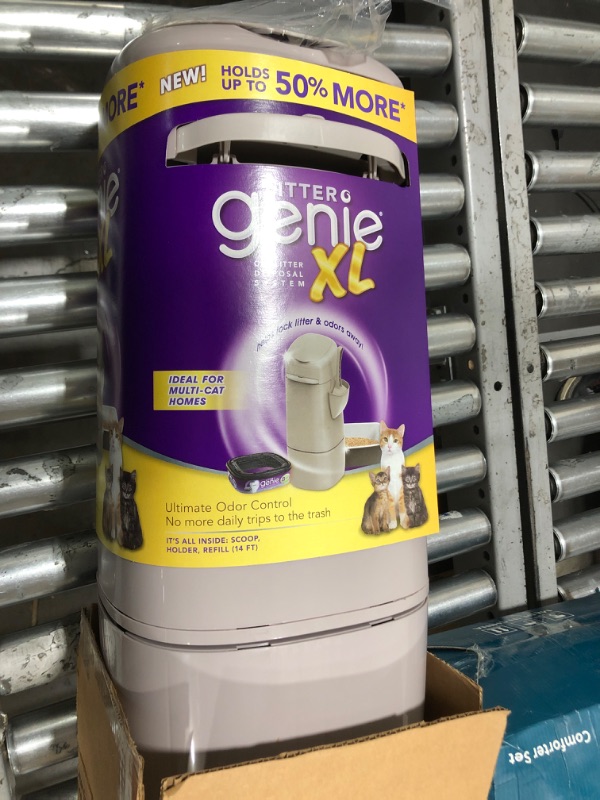 Photo 2 of Litter Genie Pail - Cat Litter Disposal System - Cat Litter Box Disposal - Cat Litter Scoop - Cat Litter Bags - Beige, XL 