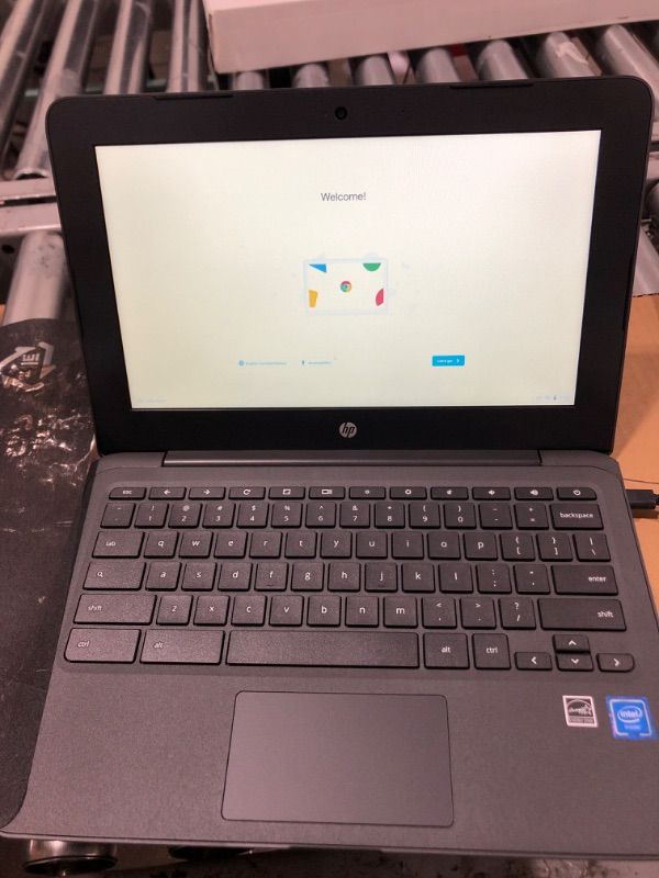 Photo 2 of HP Chromebook 11A-NB0013DX 11.6" 4GB 32GB Intel Celeron N3350 X2 1.1GHz Chrome OS, Ash Gray
