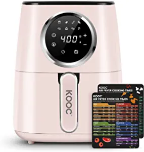 Photo 1 of [NEW] KOOC Large Air Fryer, 4.5-Quart Electric Hot Oven Cooker, Free Cheat Sheet for Quick Reference Guide, LED Touch Digital Screen, 8 in 1, Customized Temp/Time, Nonstick Basket, Pink
BRAND NEW