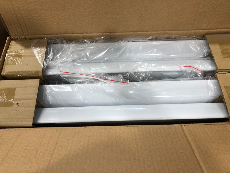 Photo 2 of 
Lightdot 4 Pack LED High Bay Shop Light, 2FT (Large Area Illumination) 150W 21500LM 140LM/W [600W HPS Eqv.] 5000K Daylight Linear Hanging Light for Warehouse, 6 Lamp Fluorescent Fixture Replacement https://a.co/d/fx9hLLQ