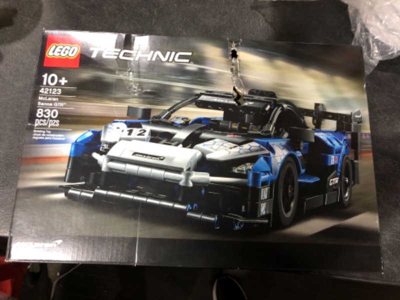 Photo 2 of LEGO Technic McLaren Senna GTR 42123 Building Toy Set for Kids, Boys, and Girls Ages 10+ (830 Pieces)--MINOR BOX DAMAGE 