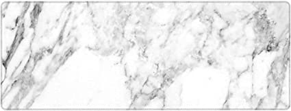 Photo 1 of Large Mouse Pad Extended Gaming Mousepad-31.5''x11.8''x0.16''-XXL Desk Pad, Desk Mats on Top of Desk, Waterproof Keyboard Pad with Stitched Edges& Non-Slip Rubber Base for Office& Home (White Marble)