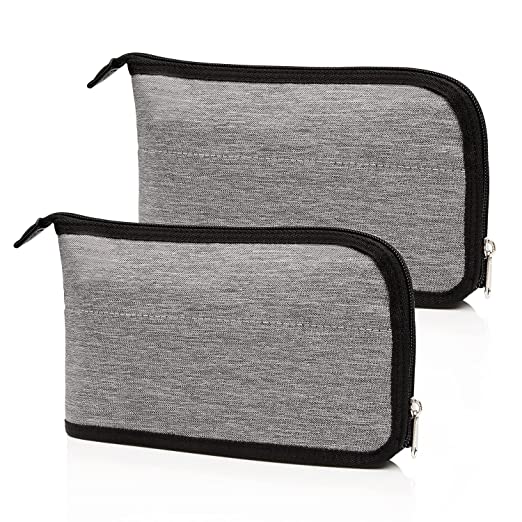 Photo 1 of Fourthly Small Toiletry Bag for Men - 2 Pack, Shaving Dopp Kit, Waterproof Travel Toiletry Bag for Kids, Small Toiletry Organizer, Light Travel Kit? Gray
