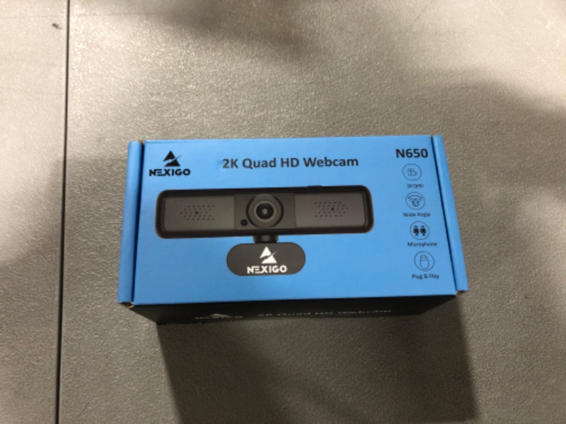 Photo 2 of NexiGo N650 2K 4MP Zoomable Webcam with Privacy Cover & Dual Microphone, 3X Digital Zoom, 95-Degree Viewing, Quad HD Business USB Camera for Online Class, Zoom Skype Facetime OBS Teams