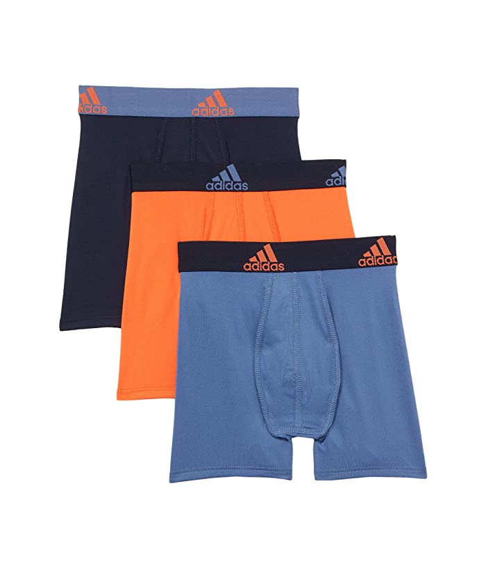 Photo 1 of Adidas Kids Performance Boxer Briefs Underwear 3-Pack (Big Kids) LG
