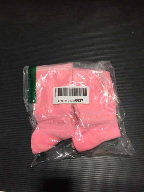 Photo 2 of 2/3 Pairs Soccer Softball Socks for Youth Kids, Men and Women Multi-sport Socks Pink(2 Pack) Small