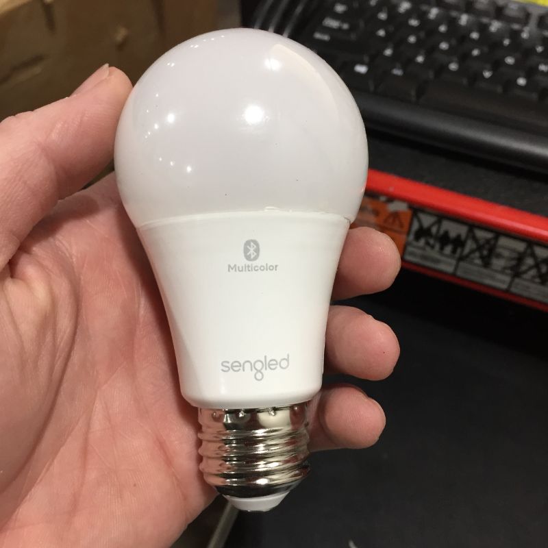 Photo 1 of Sengled Smart Light Bulbs, Color Changing Alexa Light Bulb Bluetooth Mesh, Smart Bulbs That Work with Alexa Only, Dimmable LED Bulb A19 E26 Multicolor, High CRI, High Brightness, 8.7W 800LM, 1Pack 1 Pack
