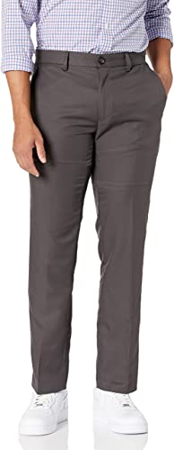 Photo 1 of Amazon Essentials Men's Slim-Fit Flat-Front Dress Pant 33Wx32L
Grey