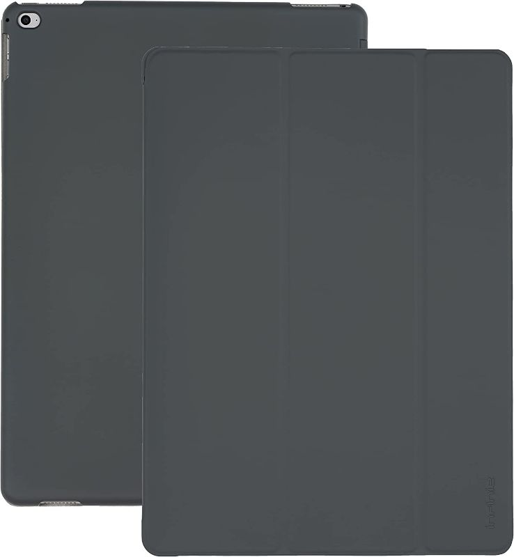 Photo 1 of Slim iPad Pro 12.9-inch Protective Case, iPad Pro 12.9” Magnetic Sleep/Wake Cover [Slim Design][Magnetic Closure][Drop Resistant] with Smart Cover (Gray)
