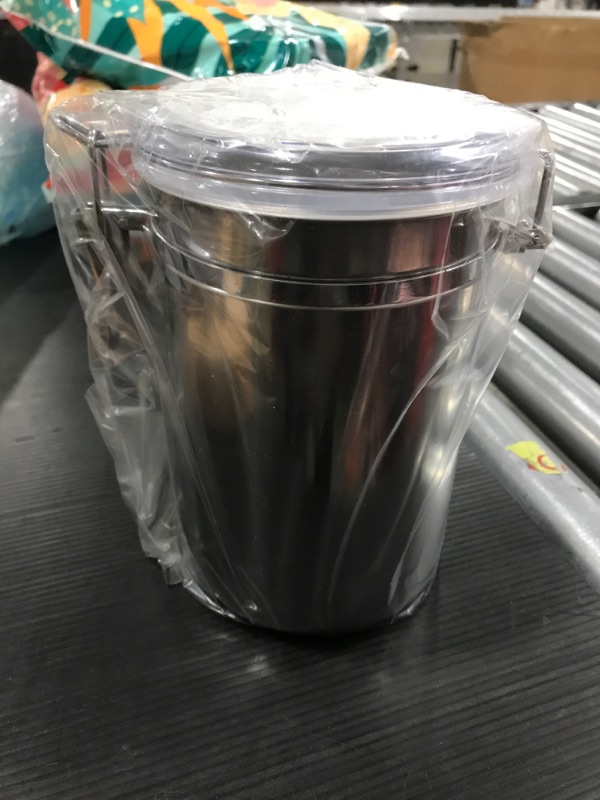 Photo 1 of 1 piece Stainless Steel Canisters for the Kitchen - Beautiful Airtight for Kitchen Counter, Medium 64 fl oz, Food Storage Container, Tea Coffee Sugar Flour Canisters by SilverOnyx - Medium 64oz 