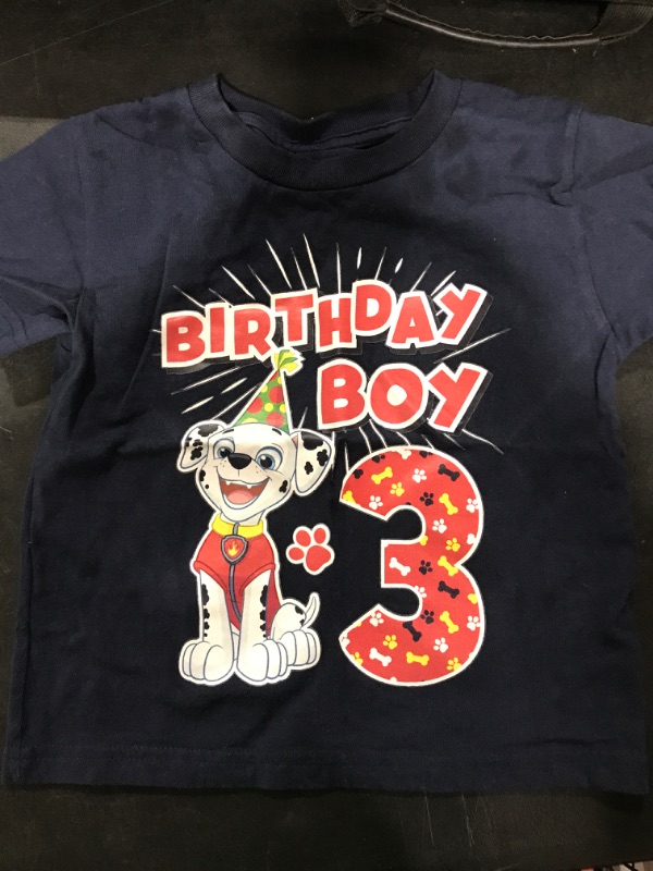 Photo 2 of 3rd Birthday Boy Shirt 3 Year Old Gift Paw Patrol Shirts for Toddler Kids Boys size 4T