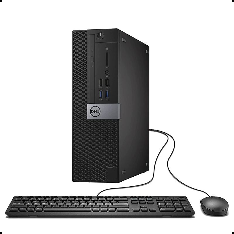 Photo 1 of DELL OptiPlex 5050 Small Form Factor Desktop, Intel Core i5-6500, 8GB DDR4 RAM, 256GB SSD, Windows 10 Pro Black (Renewed)