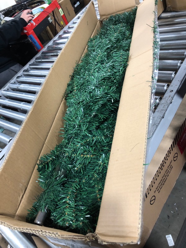 Photo 2 of 6 Ft Premium Christmas Tree with 1200 Tips for Fullness - Artificial Canadian Fir Full Bodied Christmas Tree with Metal Stand, Lightweight and Easy to Assemble 6FT