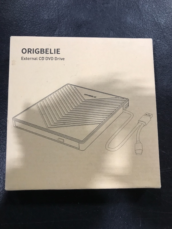 Photo 1 of ORIGBELIE External CD DVD Drive, Ultra Slim CD Burner USB 3.0 with 4 USB Ports and 2 TF/SD Card Slots, Optical Disk Drive for Laptop Mac, PC Windows 11/10/8/7 Linux OS https://a.co/d/iFCyNxZ