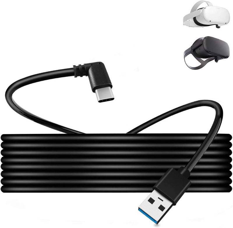 Photo 1 of  Link Cable 16FT/5M, Compatible with Meta/Oculus Quest 2 and PC/Steam VR High-Speed Data Transfer,