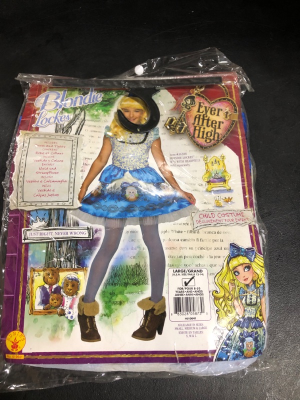 Photo 2 of Blondie Locks Child Costume Size 8-10