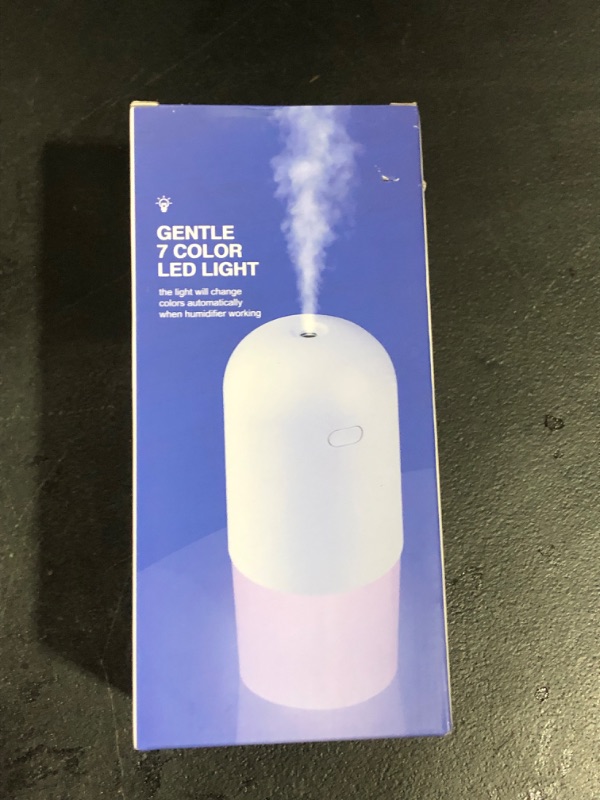 Photo 2 of Portable Mini Humidifier, Small Desk Humidifier, USB Rechargeable Personal Desktop Humidifier for Bedroom, Office, Travel, Plants, Auto Shut-Off, 3 Mist Modes, Super Quiet White 