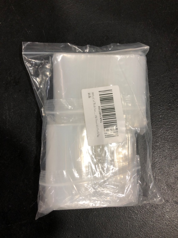 Photo 2 of  3" x 4" Thick Clear Re-closable Zipper Bag 2.4 Mil Resealable Plastic Bags 200PCS 3*4inch