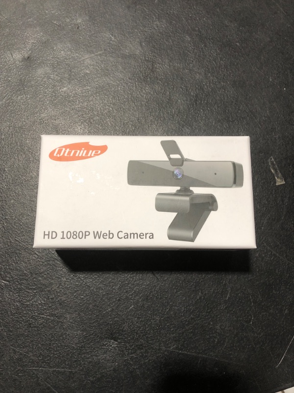 Photo 2 of Qtniue Webcam with Microphone and Privacy Cover, FHD Webcam 1080p, Desktop or Laptop and Smart TV USB Camera for Video Calling, Stereo Streaming and Online Classes 30FPS--FACTORY SEALED