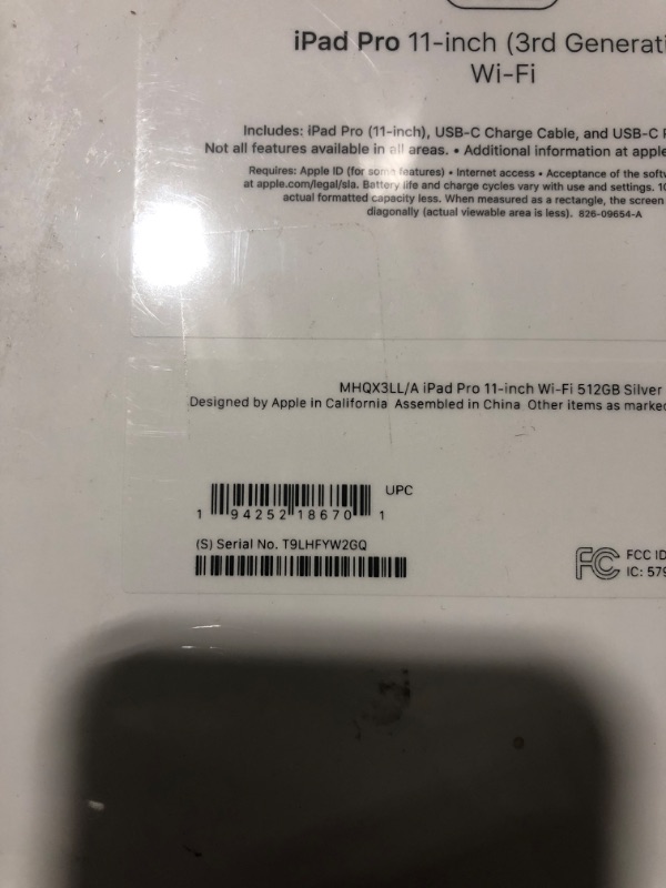 Photo 4 of Apple 2021 11-inch iPad Pro (Wi?Fi, 512GB) - Silver---NEW---FACTORY SEALED