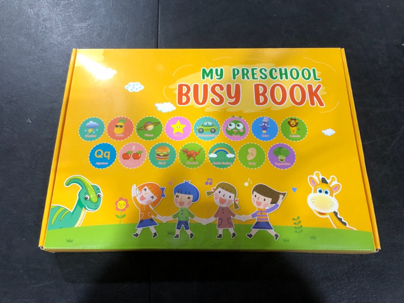Photo 1 of Busy Book for Toddler 1-3 2-4 Preschool Montessori Toys for Kids Autism Sensory Educational Toys, Travel Activity Quiet Book, Early Learning Boys Girls Develops Fine Motor Skills Speech Therapy