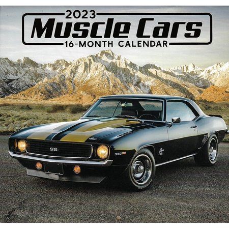 Photo 1 of 2023 Muscle Cars Full Size Wall Calendar for Planning Scheduling and Organizing
