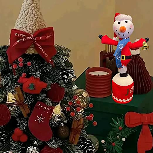 Photo 1 of Christmas Decorations Dancing Cactus,Christmas Dancing Toys Snowman Toy Dancing Cactus for Halloween Christmas Birthday Children Gift (A-Snowman) 