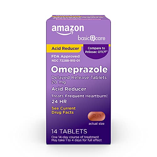 Photo 1 of 3 PACK Basic Care Omeprazole Delayed Release Tablets 20 Mg, Acid Reducer, 14 Count
EXP : 01/2023