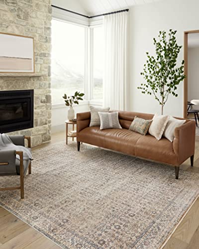 Photo 1 of Angela Rose X Loloi Blake Collection BLA-04 Beige / Denim, Transitional 7'-10" X 10'-2" Area Rug