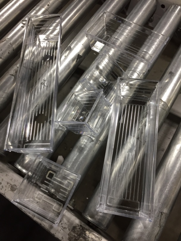 Photo 1 of 14 PCS Clear Plastic Drawer Organizer Tray for Makeup