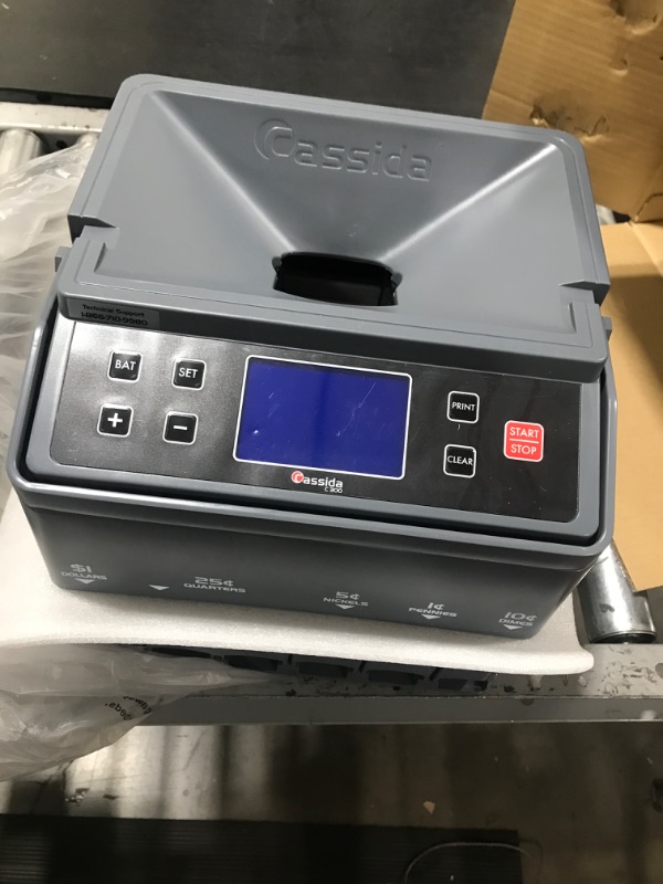 Photo 3 of Cassida C300 Professional USD Coin Counter, Sorter and Wrapper/Roller | 35% Faster Wrapping Coins with Quickload Technology | 300 Coins/Minute | Printing-Compatible | Includes 5 Wrapper Sets