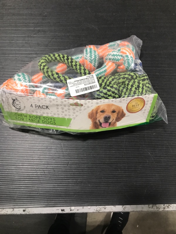 Photo 1 of 4 PACK CHEW ROPE TOYS FOR LARGE DOGS 
