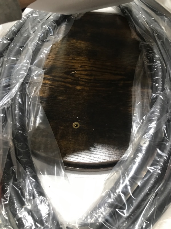 Photo 1 of (2 PACK) Round End Table, Industrial Sofa Couch Table, X Base Home Decor Accent Table
