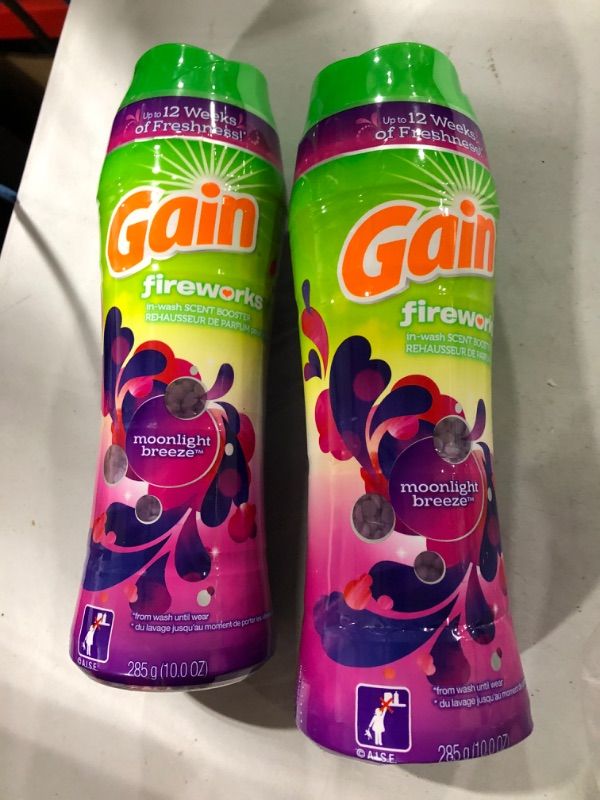 Photo 2 of (2 PACK) Gain Fireworks In-Wash Scent Booster Beads, Moonlight Breeze, 10 oz
